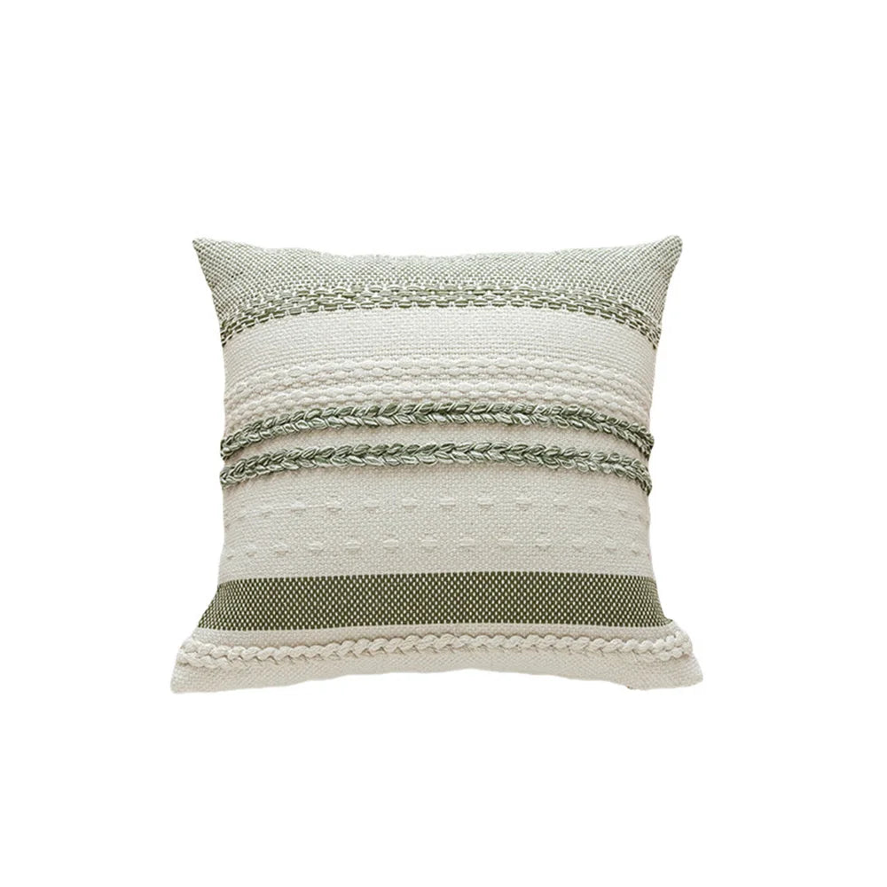 LuxeStripe Cushion Cover