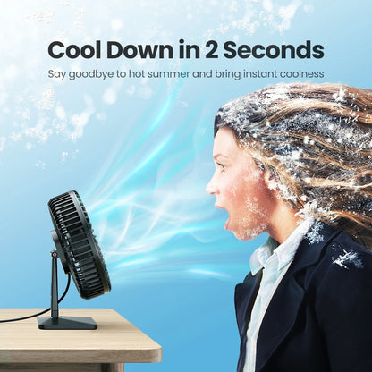 BreezeTop Quiet Desk Fan