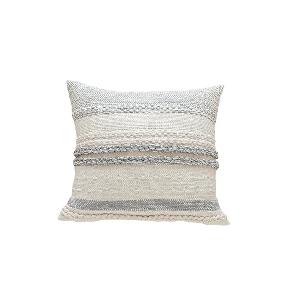 LuxeStripe Cushion Cover