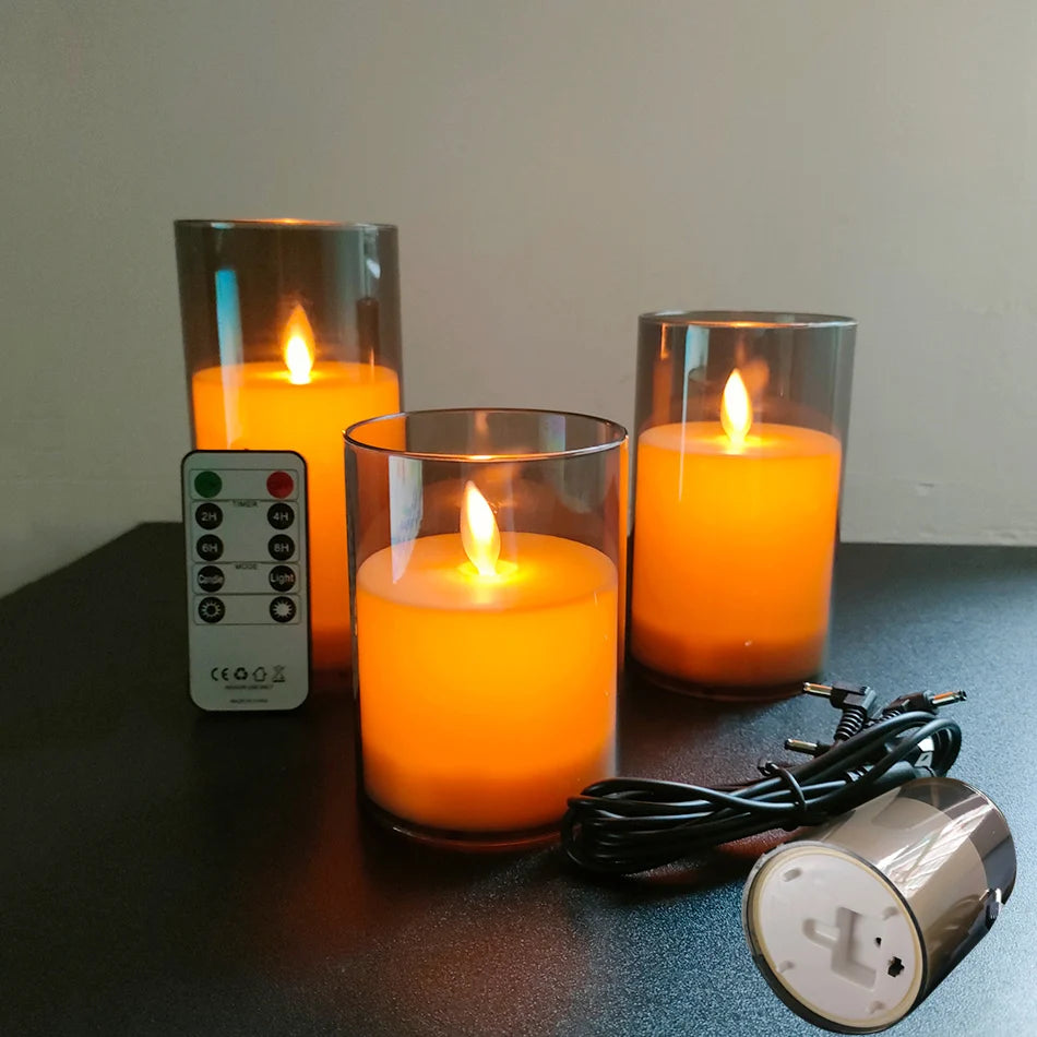 GlowLuxe LED Candle Set
