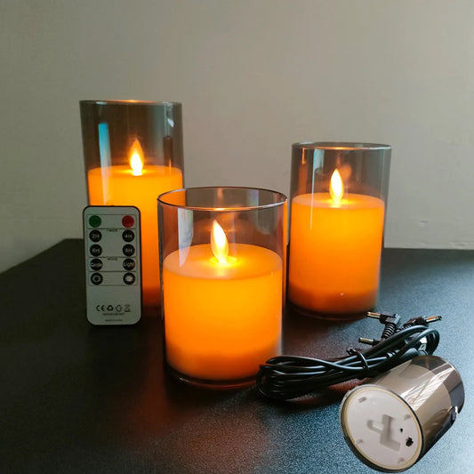 GlowLuxe LED Candle Set