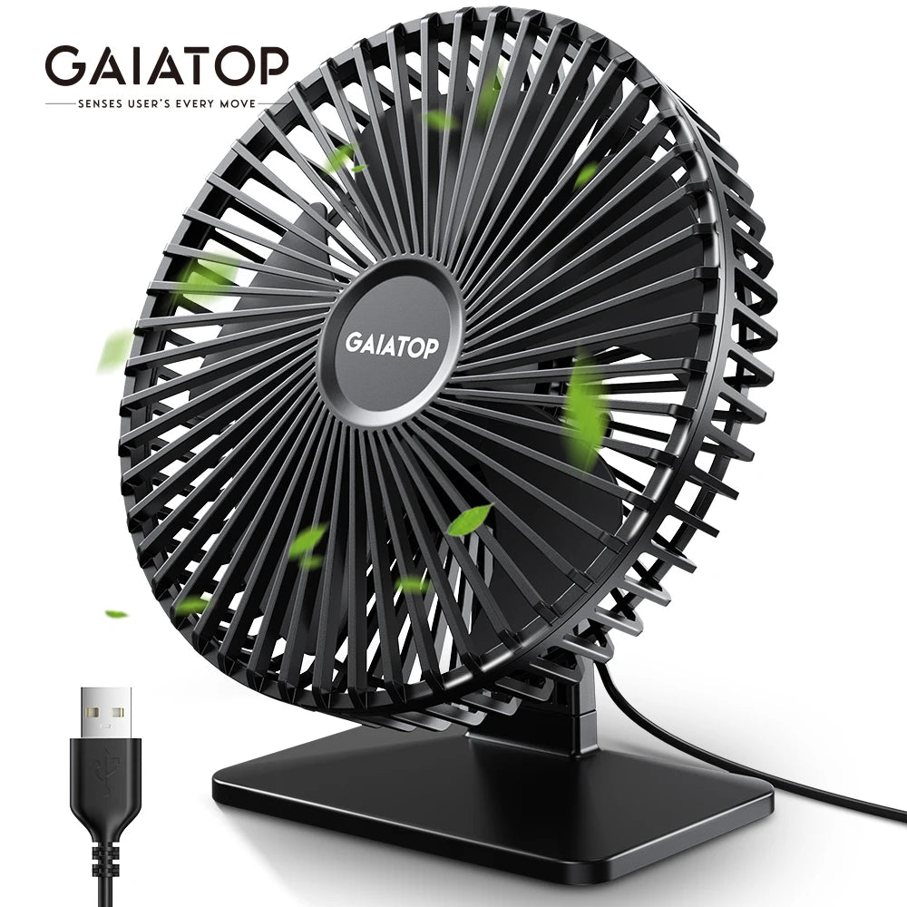 BreezeTop Quiet Desk Fan