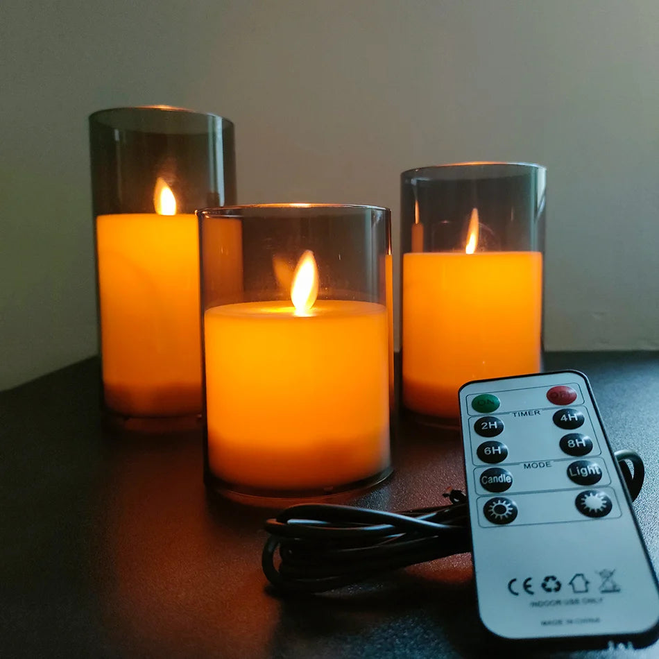 GlowLuxe LED Candle Set