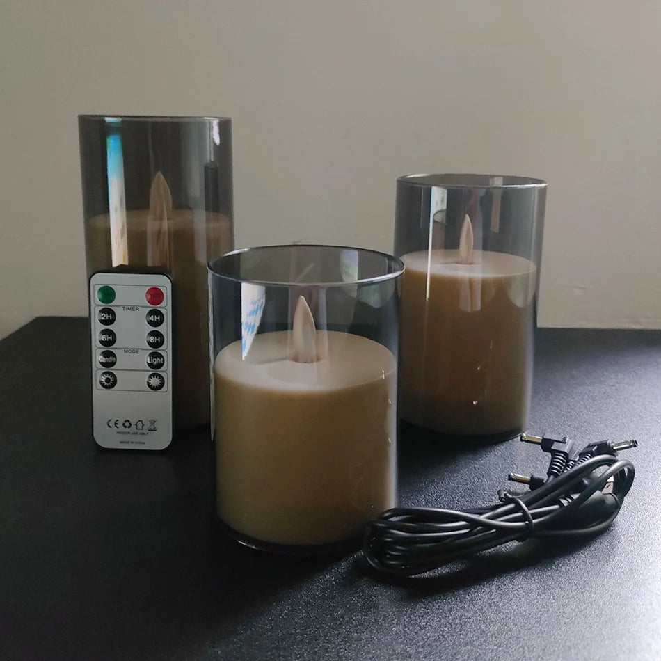 GlowLuxe LED Candle Set